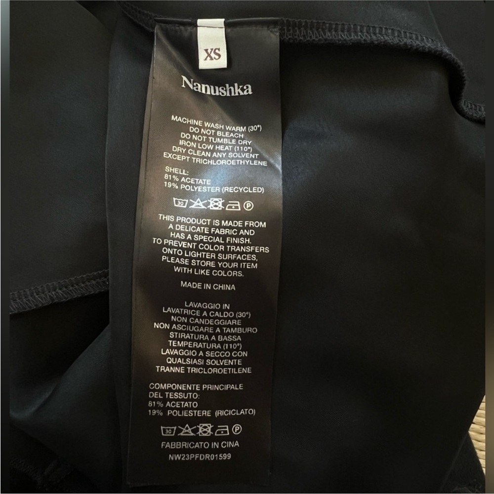 NEW Nanushka Merva Satin Slip Dress - Picture 8 of 8